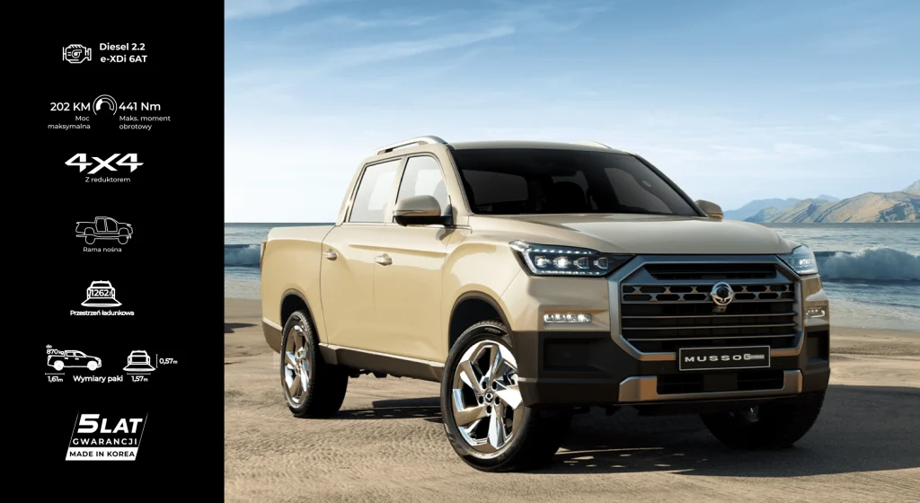 KGM - Koreańska jakość z duszą. SUV-y, które mówią więcej niż tylko dane techniczne 9 musso grand 5cech