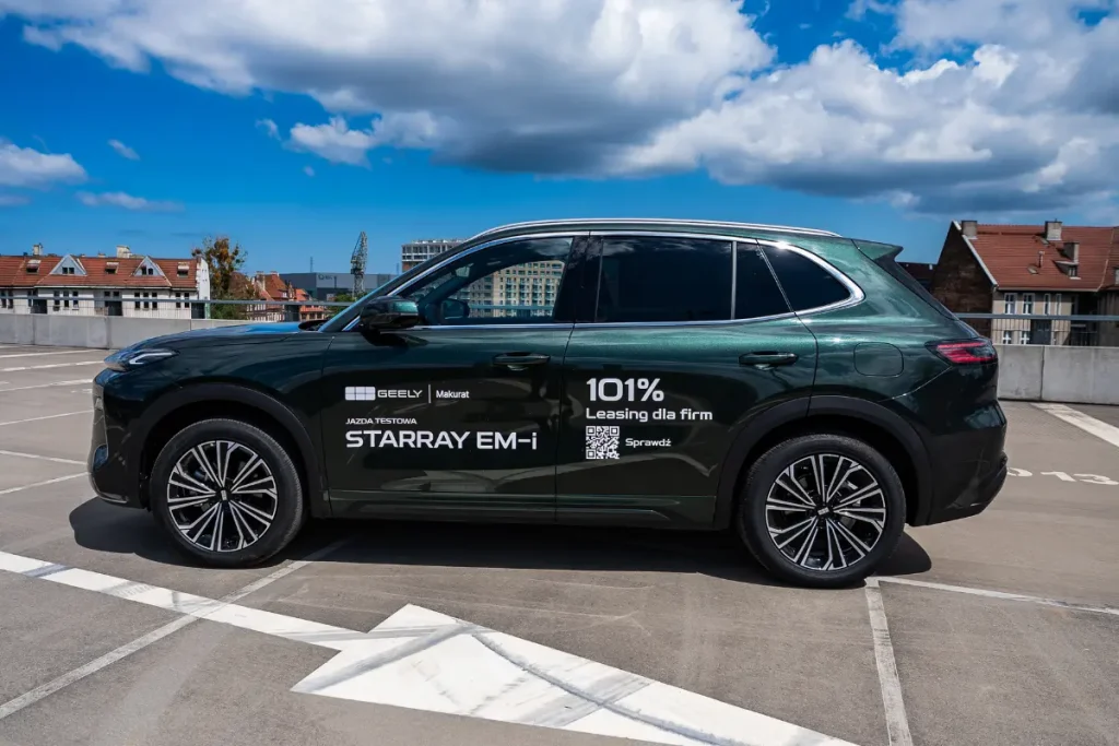 Najem Geely Starray EM-i – stała rata miesięczna od 959 zł netto