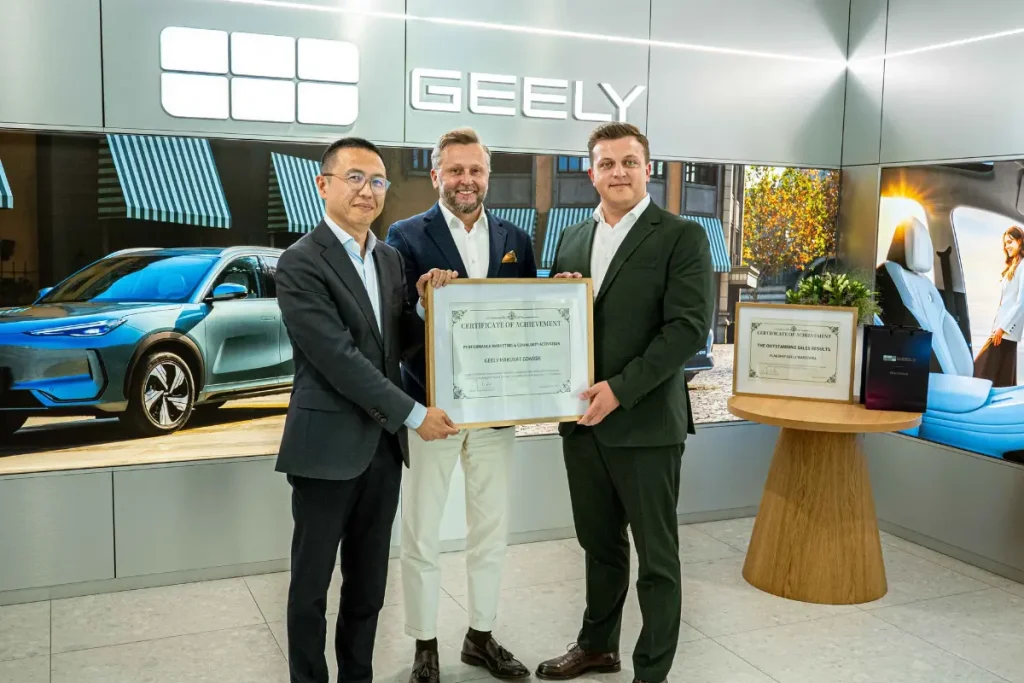 Geely Makurat Trójmiasto – wyróżnienie Geely Auto Europe