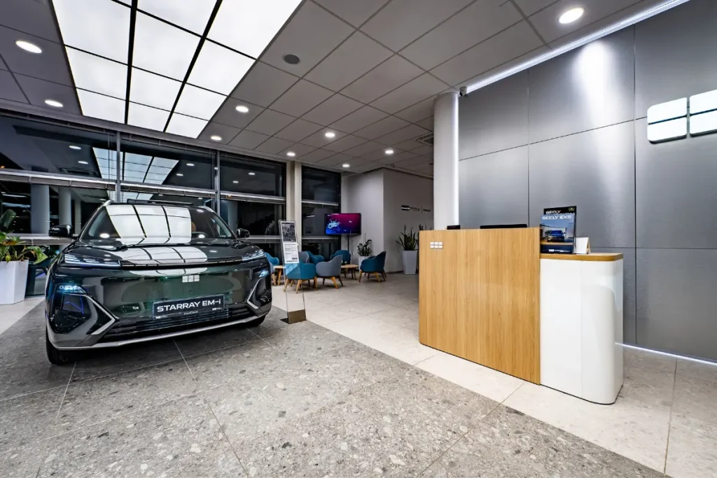 Salon Geely i GAC w Rumi przy ul. Grunwaldzkiej 96
